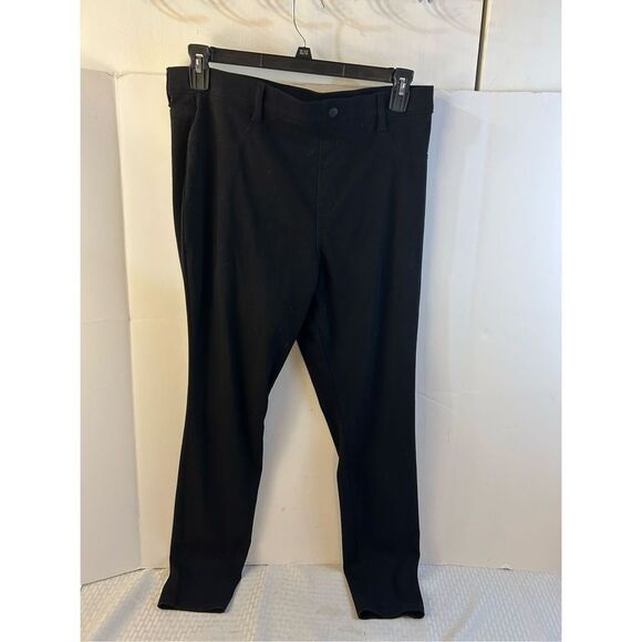 Time & Tru black leggings xl rn#52469 skinny stretchy pants mob wife - Picture 1 of 6